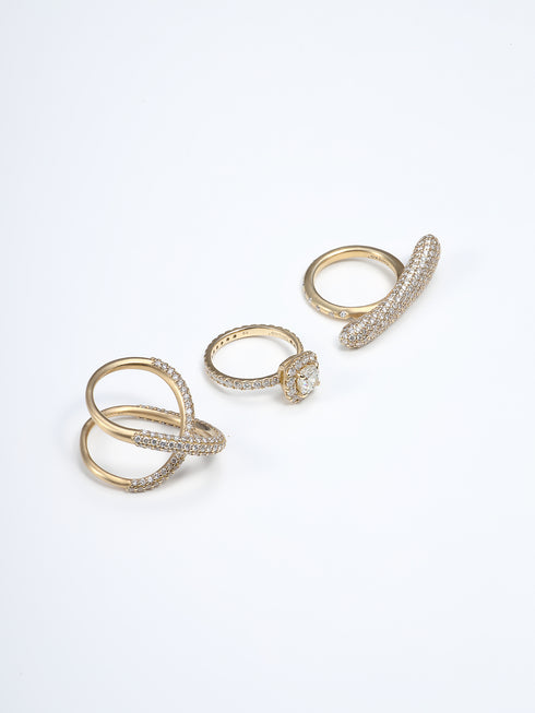 ✧ NEW ✧ N°50 loop pave ring